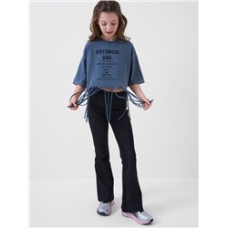 Фуфайка трикотажная для девочек (футболка)