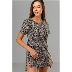 Женская удлиненная футболка с разрезами Happyfox