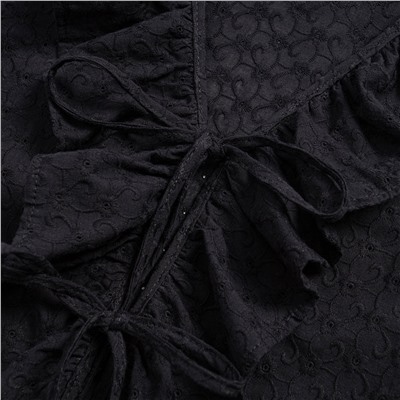 Блуза из хлопка, Пленительная грация (черная)