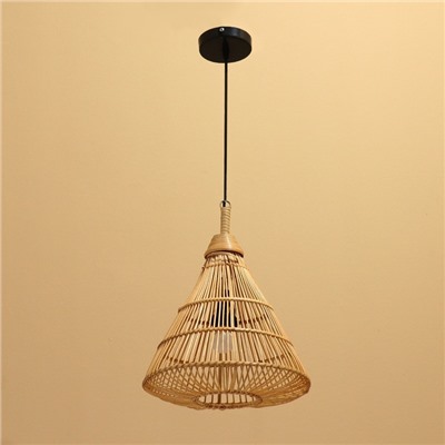 Светильник потолочный из ротанга «Конус», 1×120 Вт, Е27, 30×30×40 см