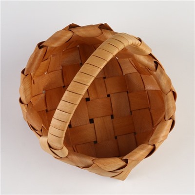 Корзина плетёная, 16×13.5×6.5/12.5 см, секвойя