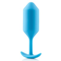 Голубая пробка для ношения B-vibe Snug Plug 3 - 12,7 см.
