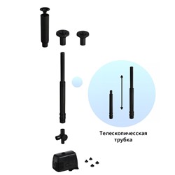 Фонтан садовый HJ-1143, 22 Вт, h=1.6 м, 1000 л/ч, шнур 5 м