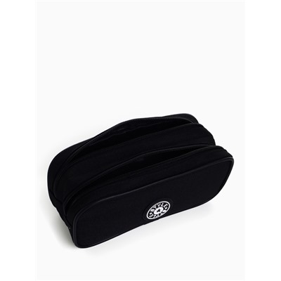 Косметичка-пенал на молнии с 2 отделами, чёрная