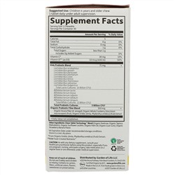 Garden of Life, Dr Formulated Probiotics, Organic Kids+, органические пробиотики для детей, со вкусом органической клубники и банана, 30 вкусных жевательных таблеток