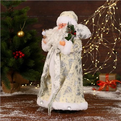 Дед Мороз под ёлку «Зимнее волшебство. Новогодняя игрушка» двигается, с подсветкой, 43 см