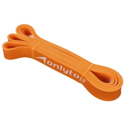 Эспандер ленточный многофункциональный ONLYTOP, 208х2,9х0,5 см, 11-36 кг, цвет оранжевый