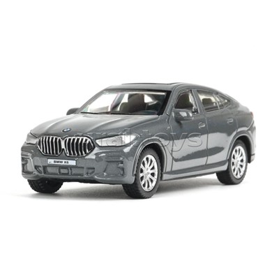 Машина металл BMW X6 10,5 см, (мокрый асфальт) инерц,