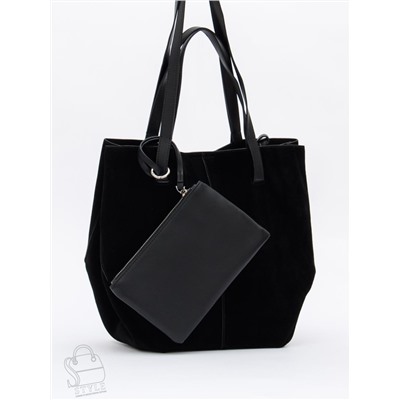 Сумка женская кожаная 1023M black Polina&Eiterou  в Новосибирске