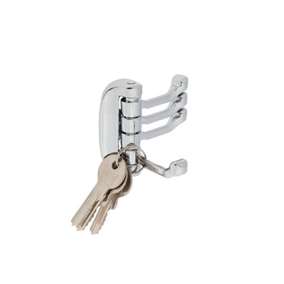 Крючок мебельный CAPPIO OCTOPUS, четырехрожковый, цвет хром