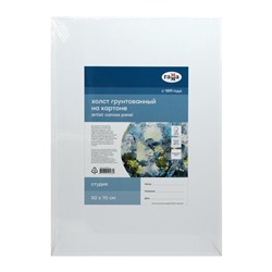 УЦЕНКА Холст на картоне хлопок 100% 50×70 см 2 мм акрил грунт м/з 280 г/м² Гамма Студия 280818_12 5167
