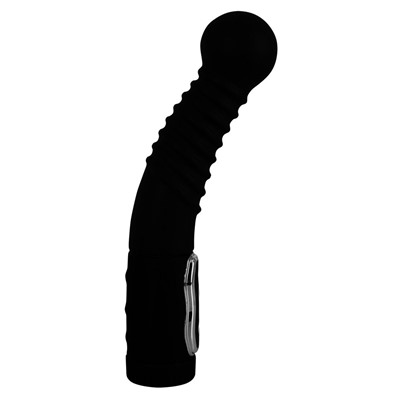 Чёрный стимулятор простаты с ротацией Prostate Twister - 20 см.