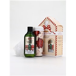 Подарочный набор новогодний Happy New Year: гель для душа, мочалка и термостакан, аромат шампанское, URAL LAB