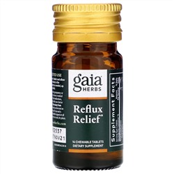 Gaia Herbs, Reflux Relief, 14 Chewable Tablets