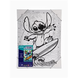 Картина по номерам с подрамником «Стич сёрфер», 30×40 см