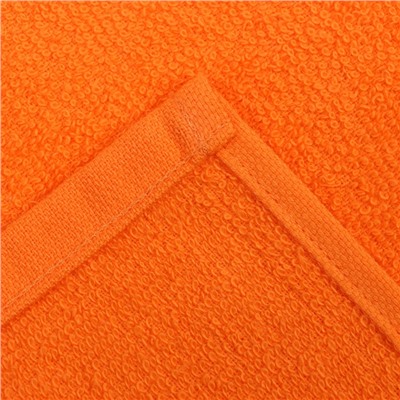 Салфетки махровые декоративные «Этель. Сердечко», 4 шт., 30×30 см, хлопок 100%, оранжевые