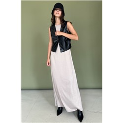 Жилетка эко-кожа  ECO039/03/Черный