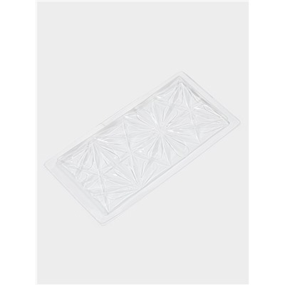 Форма для шоколада «Цветы», пластик, 20.5×10.5×1.5 см, прозрачная