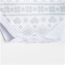 Боди - платье детское «Крошка Я. Первый НГ», рост 68-74 см, белое