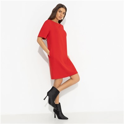 Платье с карманами, Виртуальные будни (red)