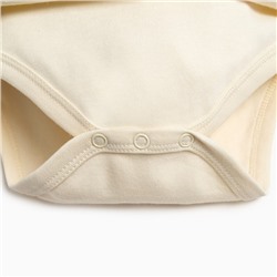 Боди детское - платье «Крошка Я» Mery Xmas, рост 62-68 см, бежевое