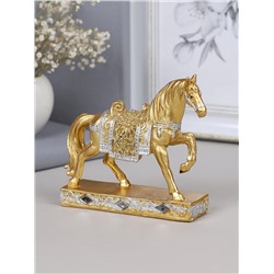 Статуэтка Лошадь 12 см / 9109 /уп 72/золото
