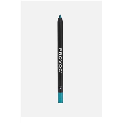 Provoc Гелевый карандаш-подводка для глаз водостойкий / Semi Permanent Gel Eye Liner №78 Enchanting, цвет морской волны темный KRISTALLER, 1124431