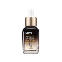 FARMSTAY - СЫВОРОТКА ДЛЯ ЛИЦА АМПУЛЬНАЯ С МУЦИНОМ ЧЕРНОЙ УЛИТКИ DR.V8 AMPOULE SOLUTION BLACK SNAIL, 30 ML