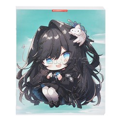 Тетрадь 48л. клетка "Девочки с бабочками"