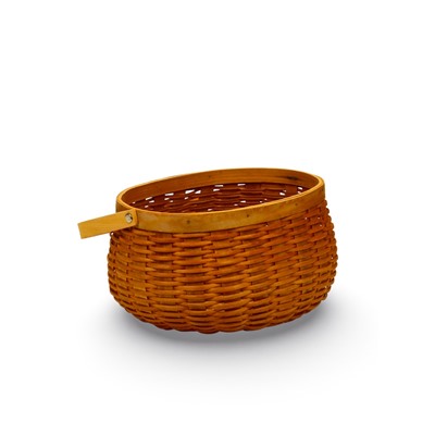 Корзина плетёная для хранения Wif, с ручкой, лоза, коричневая, набор 3 шт.