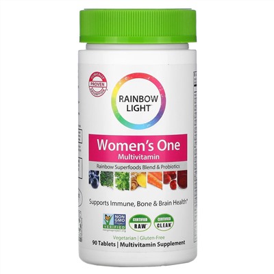Rainbow Light, Women's One, мультивитамины для женщин, 90 таблеток
