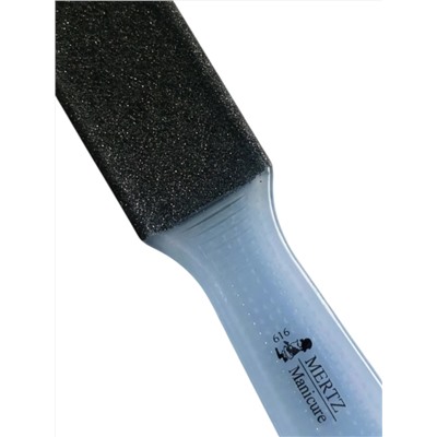 Mertz Тёрка педикюрная двусторонняя абразивная 60/100 грит / 616, голубой 20885