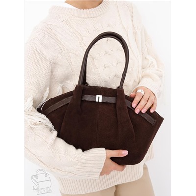 Сумка женская кожаная 2346YF d.coffee Polina&Eiterou