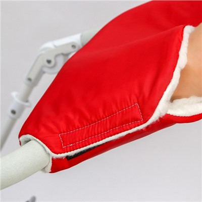 Муфта на ручку коляски, красная