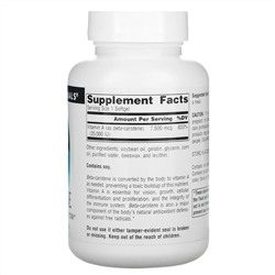 Source Naturals, бета-каротин, 25 000 МЕ, 250 мягких таблеток