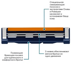Кассеты для бритвы DORCO TG-II Plus (3 шт.) (крепеж типа Dʤɪˈlett СЛАЛОМ), TNA 3030