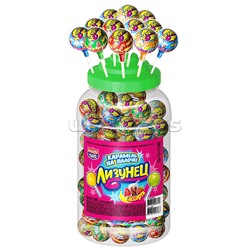 Карамель на палочке "Лизунец" ассорти 14 г (100шт)