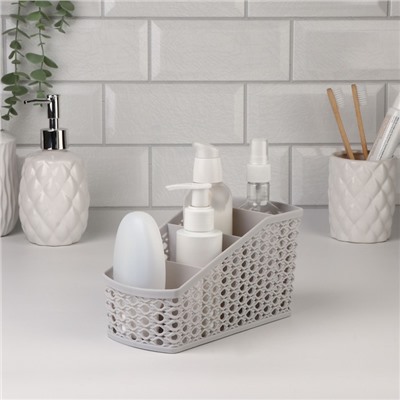 Органайзер для хранения, 4 ячейки, 19×10.5×8 см, МИКС