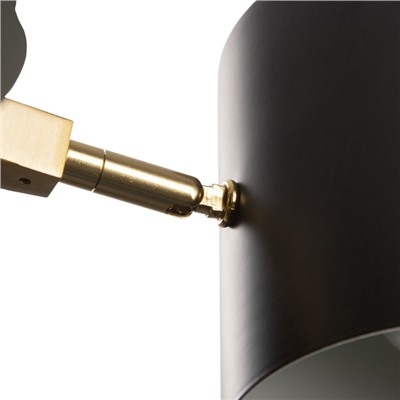 Бра «Азурит» 2хЕ27 40 Вт черный 11×12×36 см