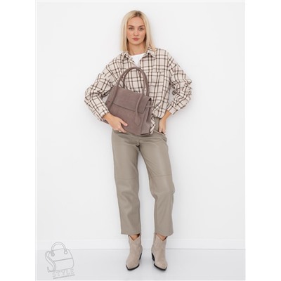 Сумка женская кожаная 2424YF apricot  Polina&Eiterou