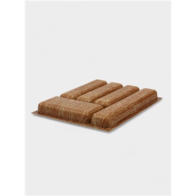 Лоток для столовых приборов в ящик BARONESS «Вуди», 36×29×5 см, 5 отделений, пластик, коричневый