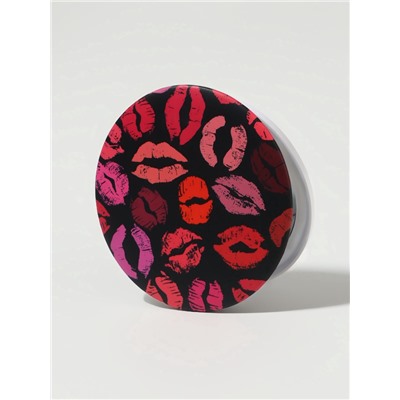 Зеркало складное «Поцелуи», d=7.3 см, с увеличением х2, рисунок МИКС