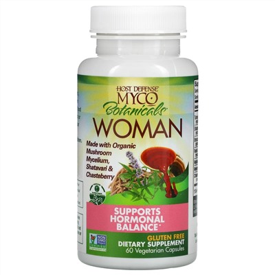 Fungi Perfecti, Myco Botanicals Woman, Supports Hormonal Balance, 60 Vegetarian Capsules