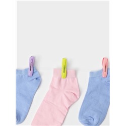 Прищепки для белья в синей корзинке Доляна, 6 см, 20 шт., МИКС