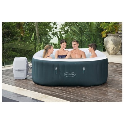 SPA-бассейн Bestway Ibiza AirJet, 180×180×66 см, фильтр-насос, тент, дозатор для химии, аэромассаж, 60015