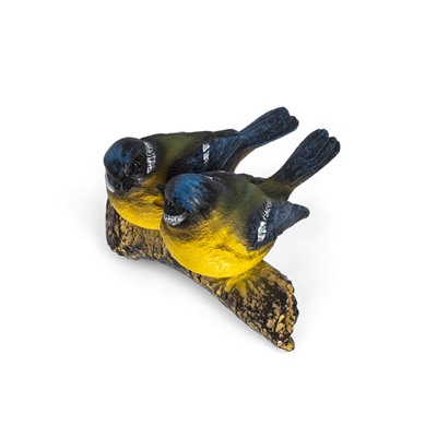 Садовая фигура из полистоуна «Синицы на ветке», подвесная, 16×12×12 см