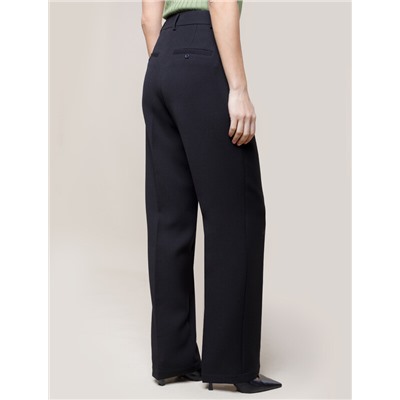 Прямые брюки из супер-плотной эластичной поливискозы