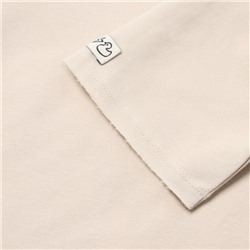 Футболка детская KAFTAN, размер 36 (134-140 см), бежевая