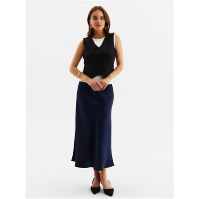 Юбка миди женская MINAKU: Enjoy, синяя, размер 46