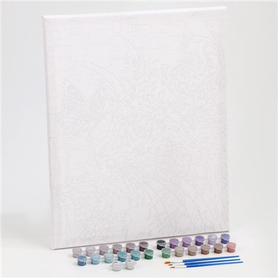 Картина по номерам на холсте с подрамником «Встреча взглядов» 40×50 см